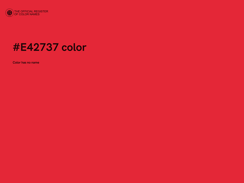 #E42737 color image