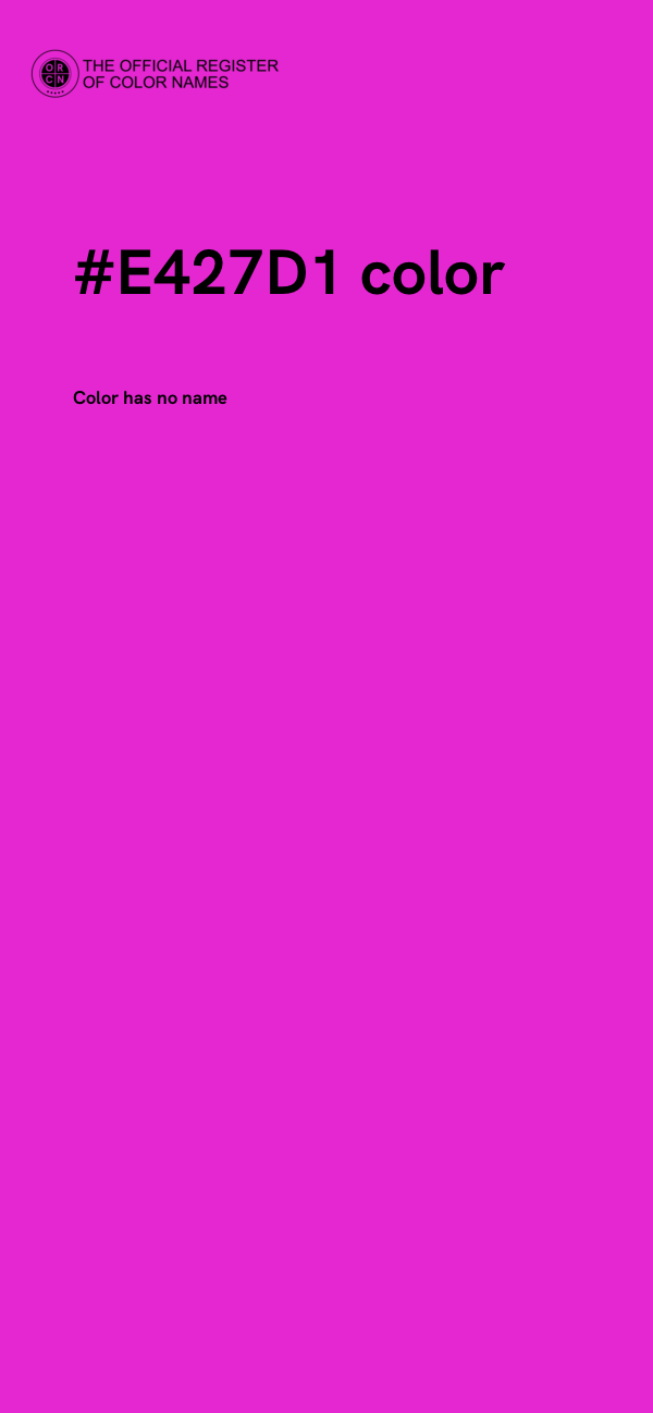 #E427D1 color image