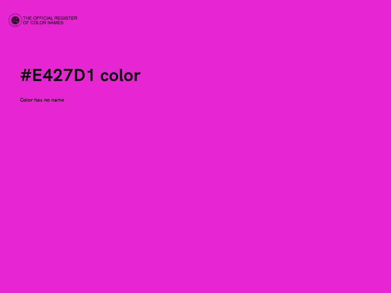 #E427D1 color image