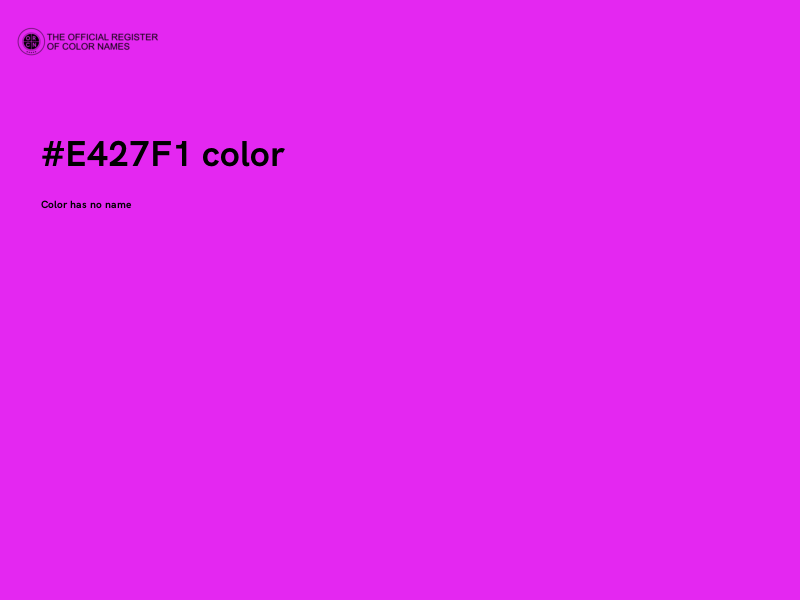 #E427F1 color image