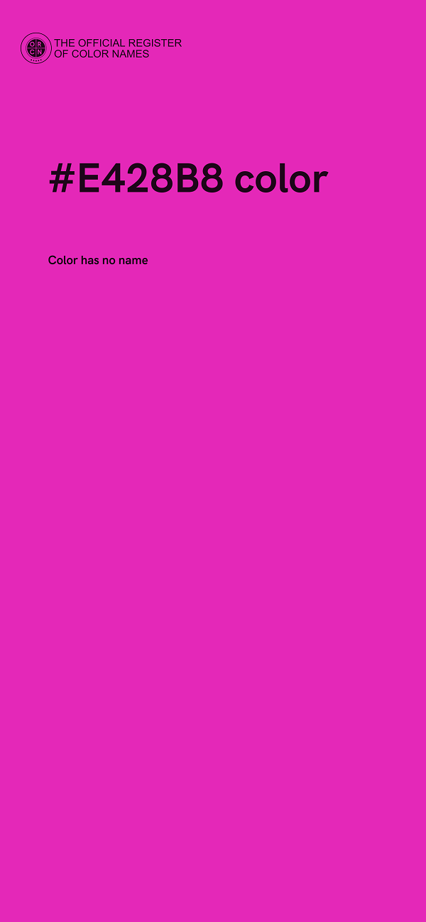 #E428B8 color image
