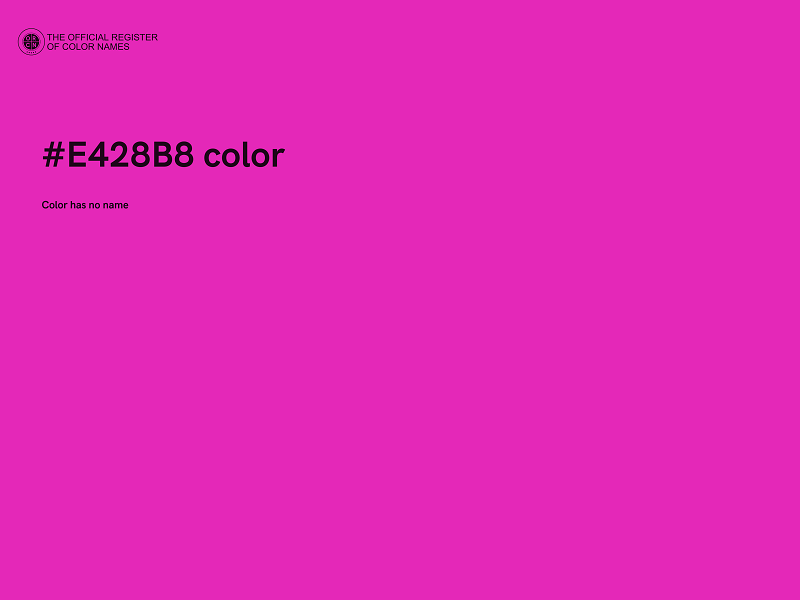 #E428B8 color image