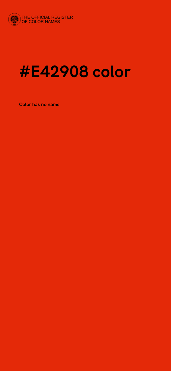 #E42908 color image