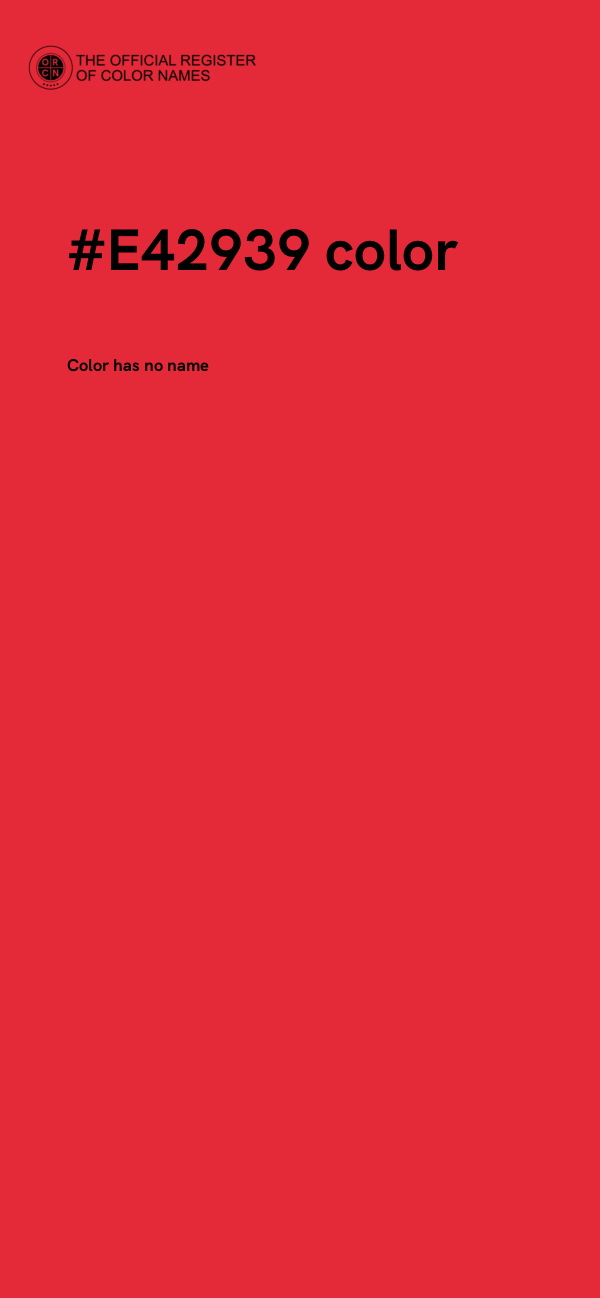 #E42939 color image