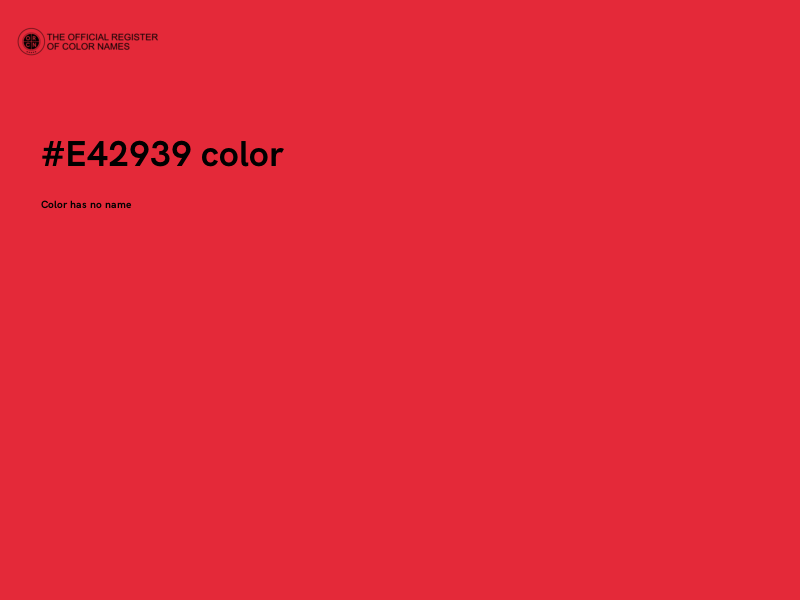 #E42939 color image