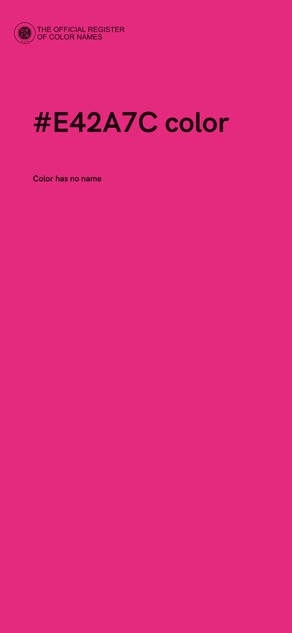 #E42A7C color image