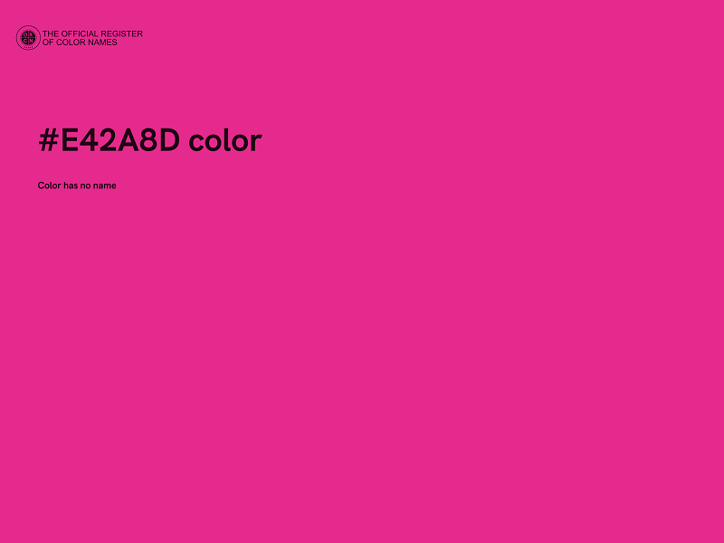 #E42A8D color image