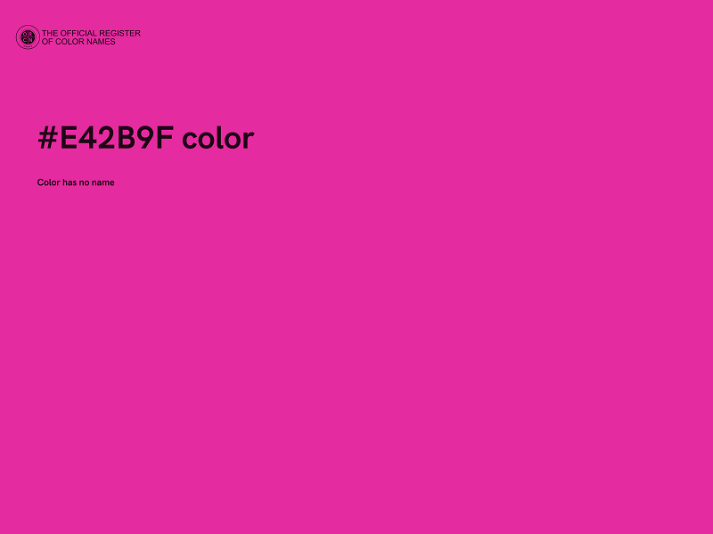 #E42B9F color image