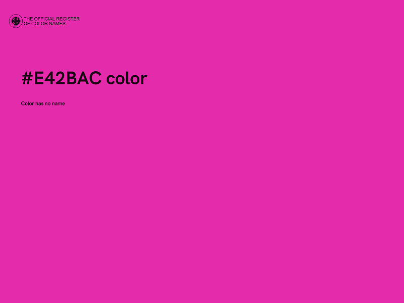 #E42BAC color image