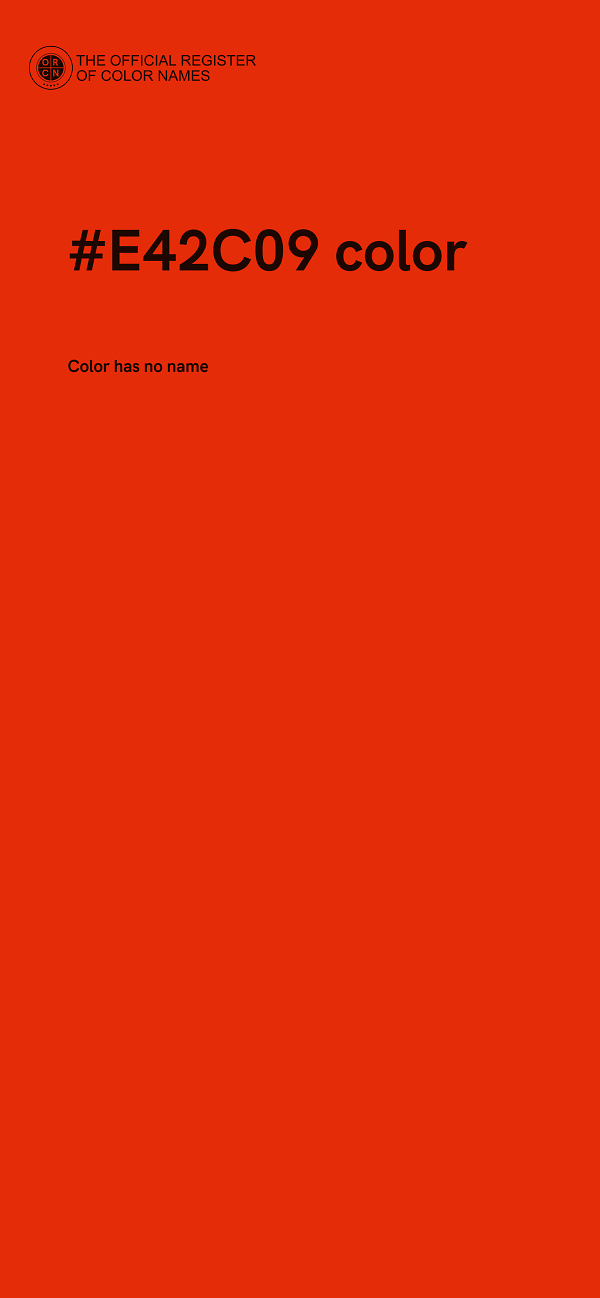 #E42C09 color image