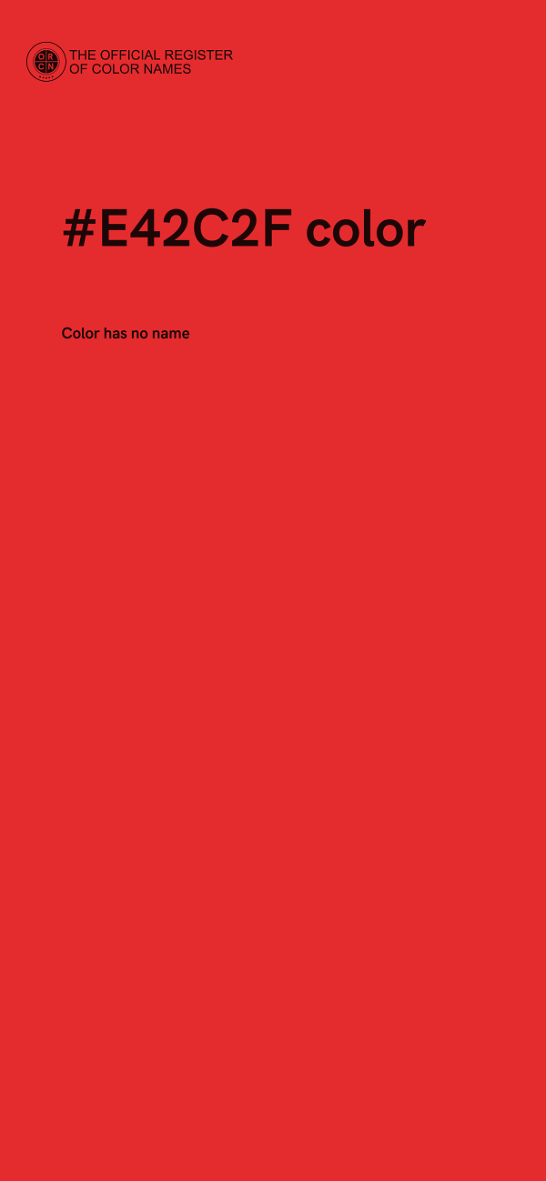 #E42C2F color image