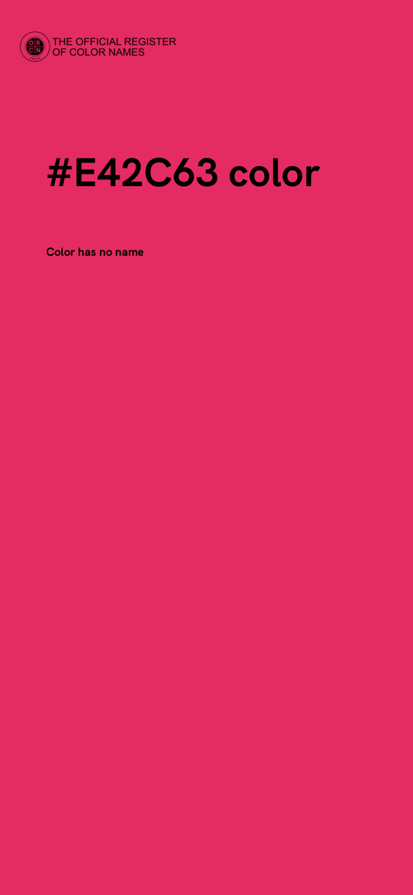 #E42C63 color image