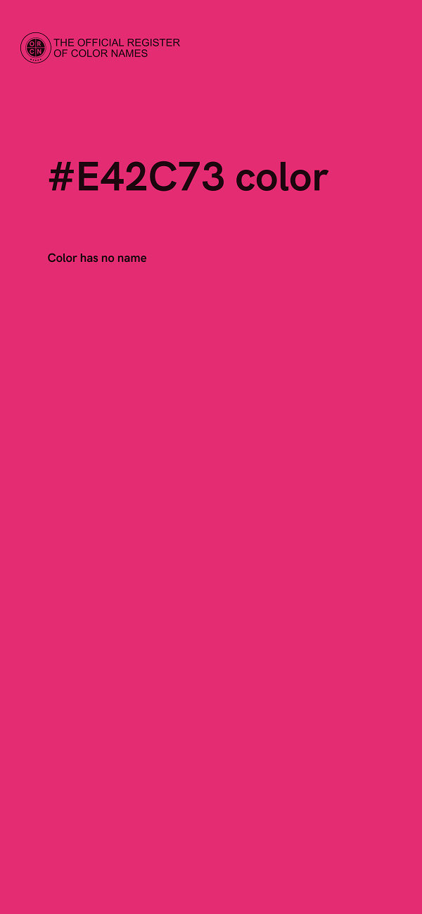 #E42C73 color image