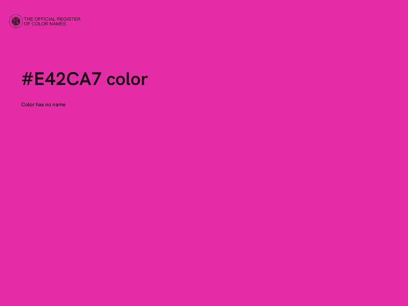 #E42CA7 color image