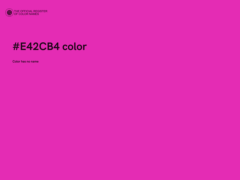 #E42CB4 color image