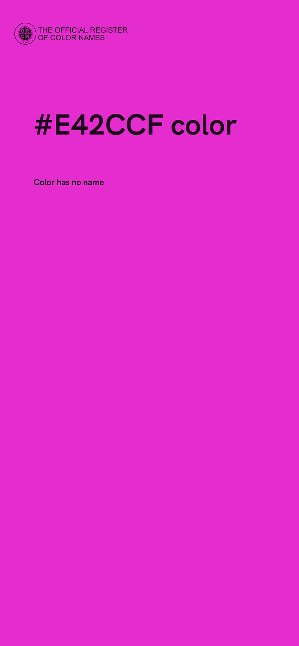 #E42CCF color image