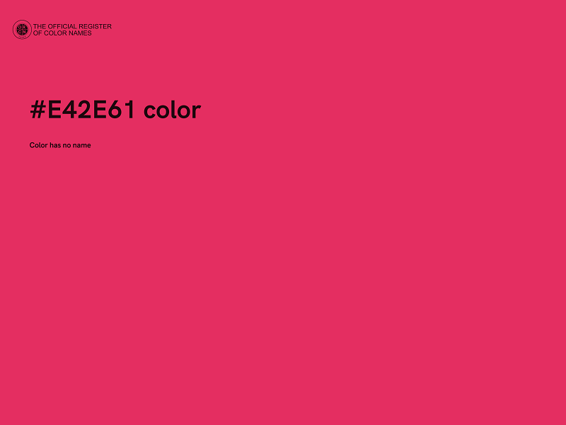 #E42E61 color image