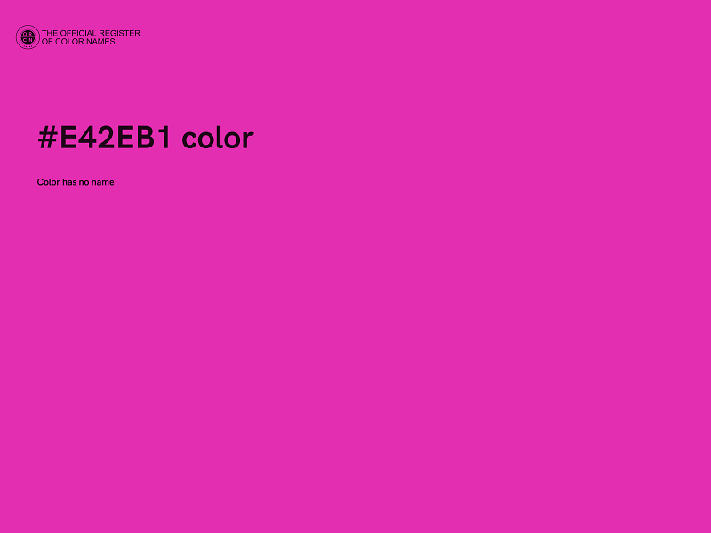 #E42EB1 color image