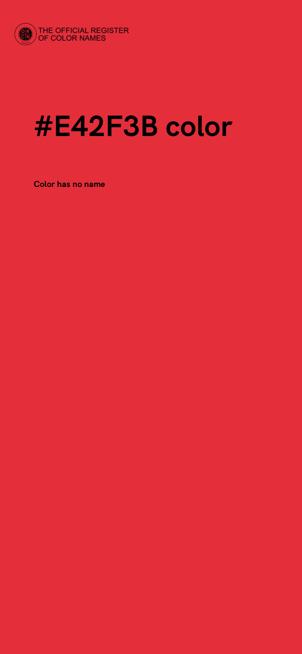 #E42F3B color image