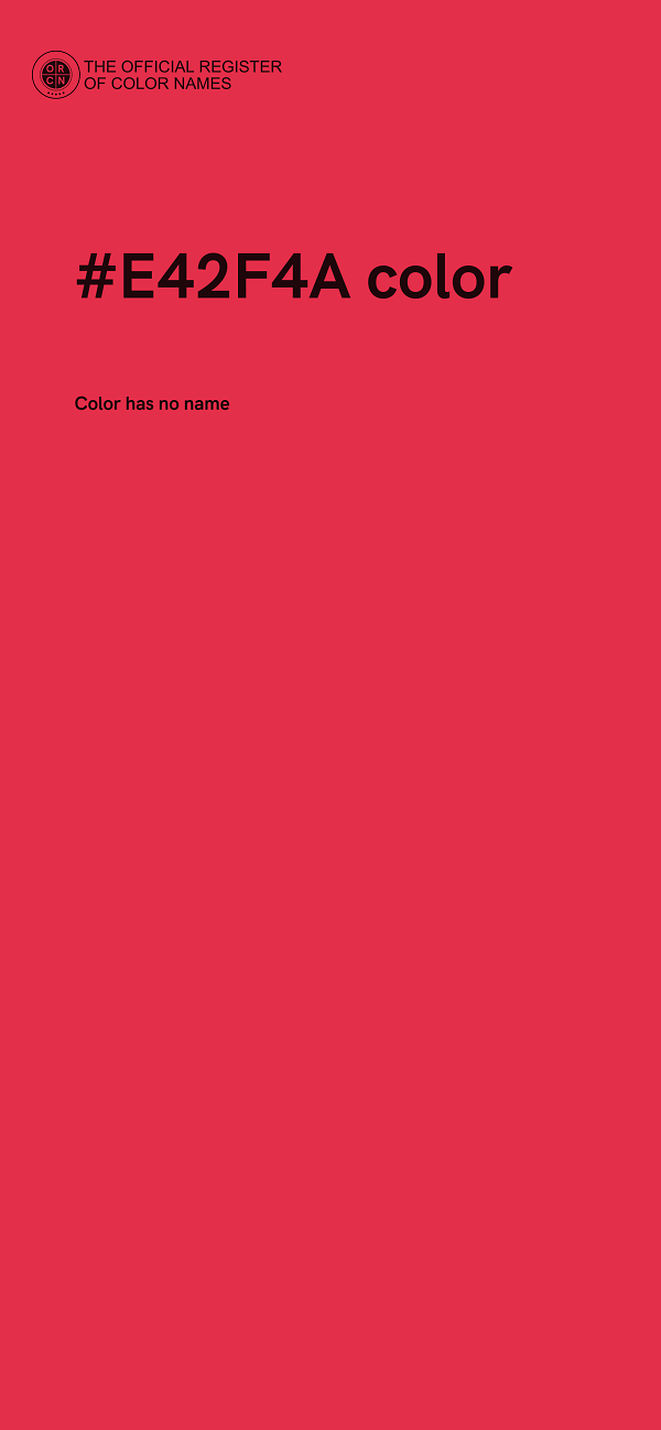 #E42F4A color image