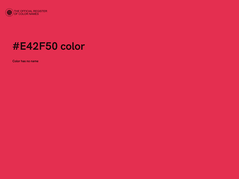 #E42F50 color image