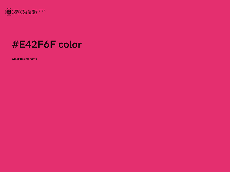 #E42F6F color image