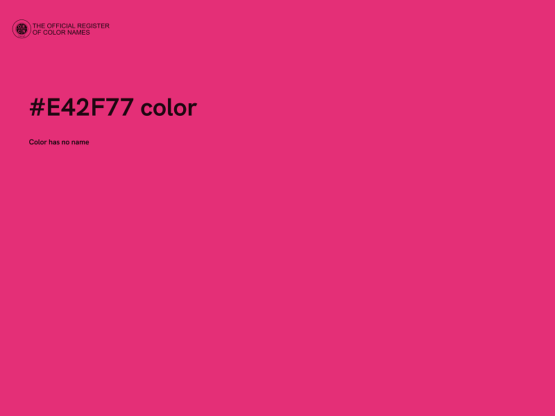 #E42F77 color image