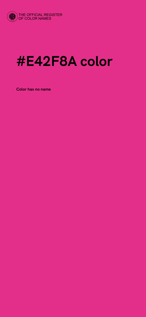 #E42F8A color image