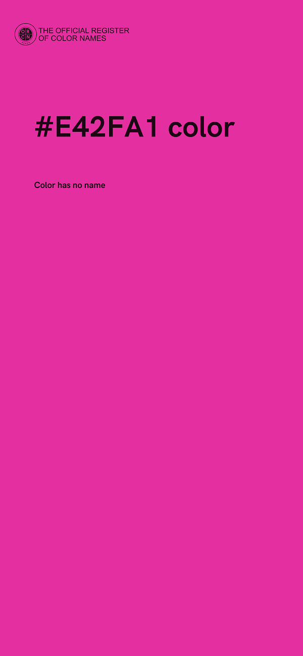 #E42FA1 color image