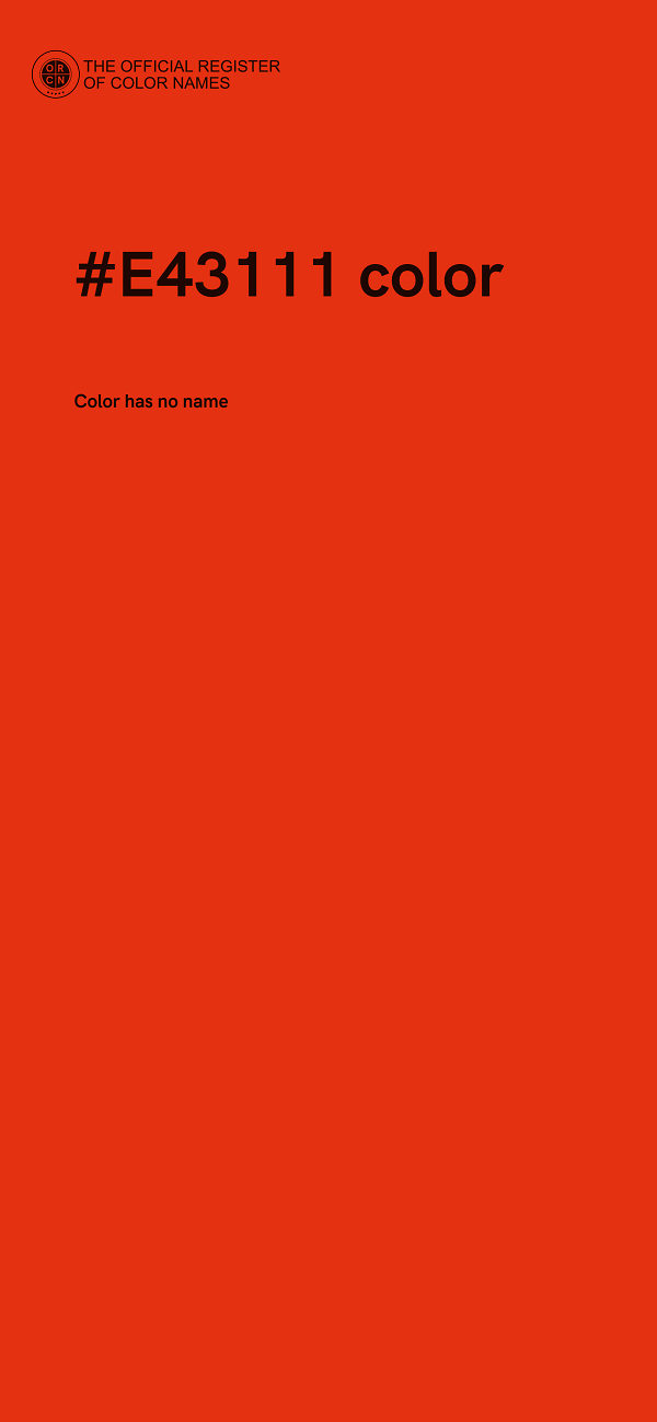 #E43111 color image