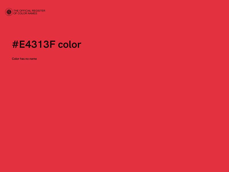 #E4313F color image