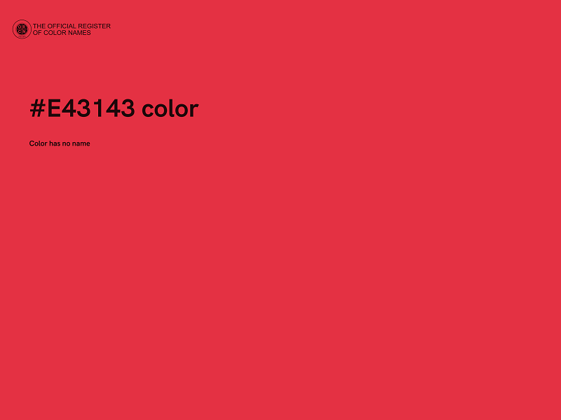 #E43143 color image