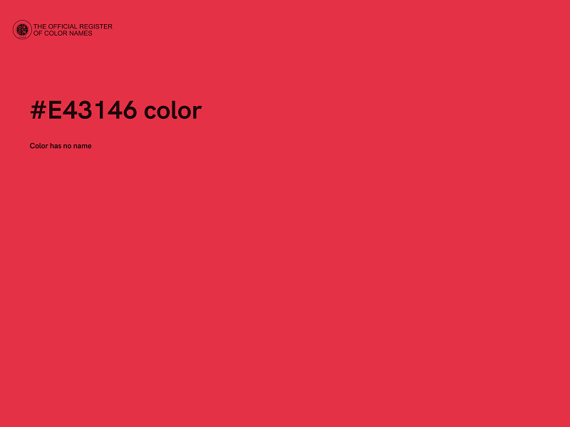 #E43146 color image