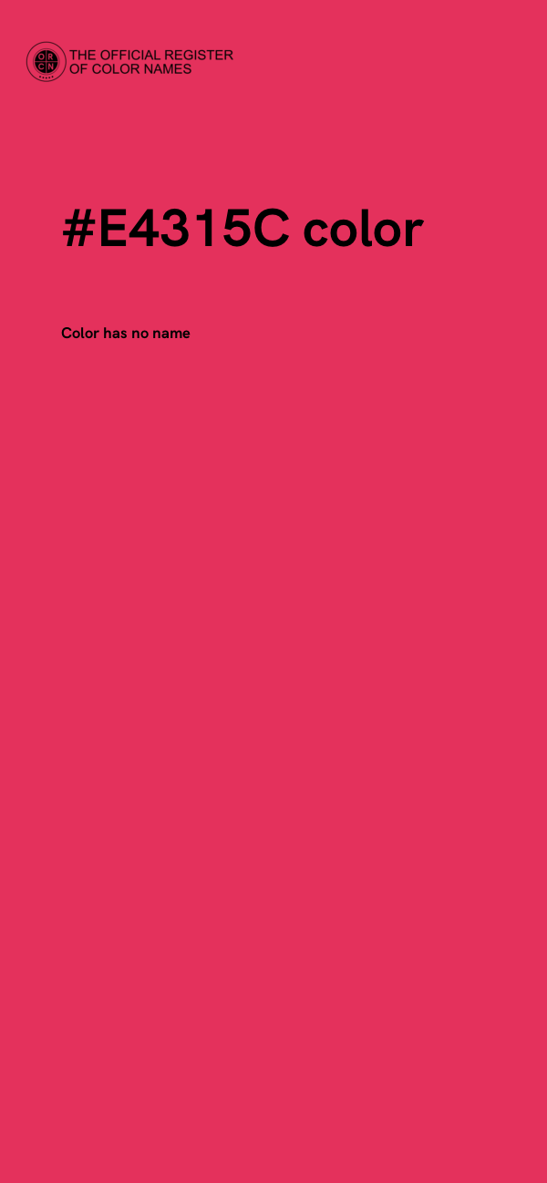 #E4315C color image