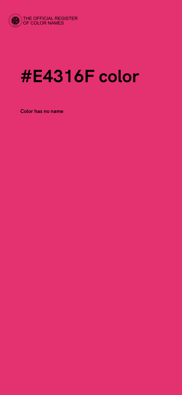 #E4316F color image