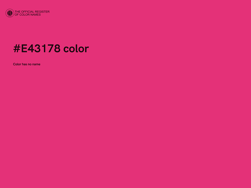 #E43178 color image