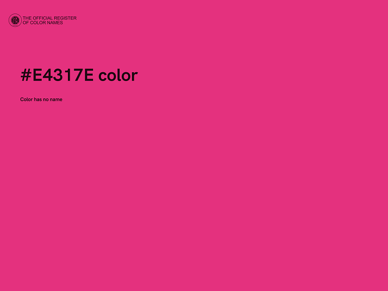 #E4317E color image