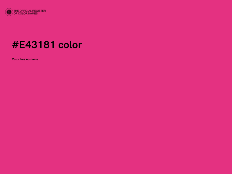 #E43181 color image