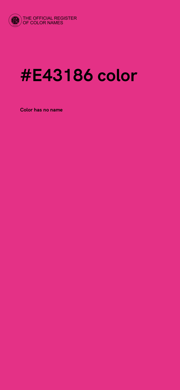 #E43186 color image