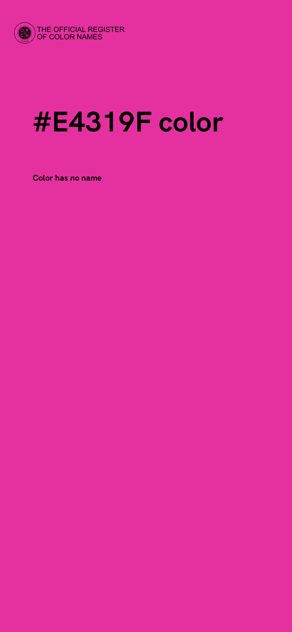 #E4319F color image