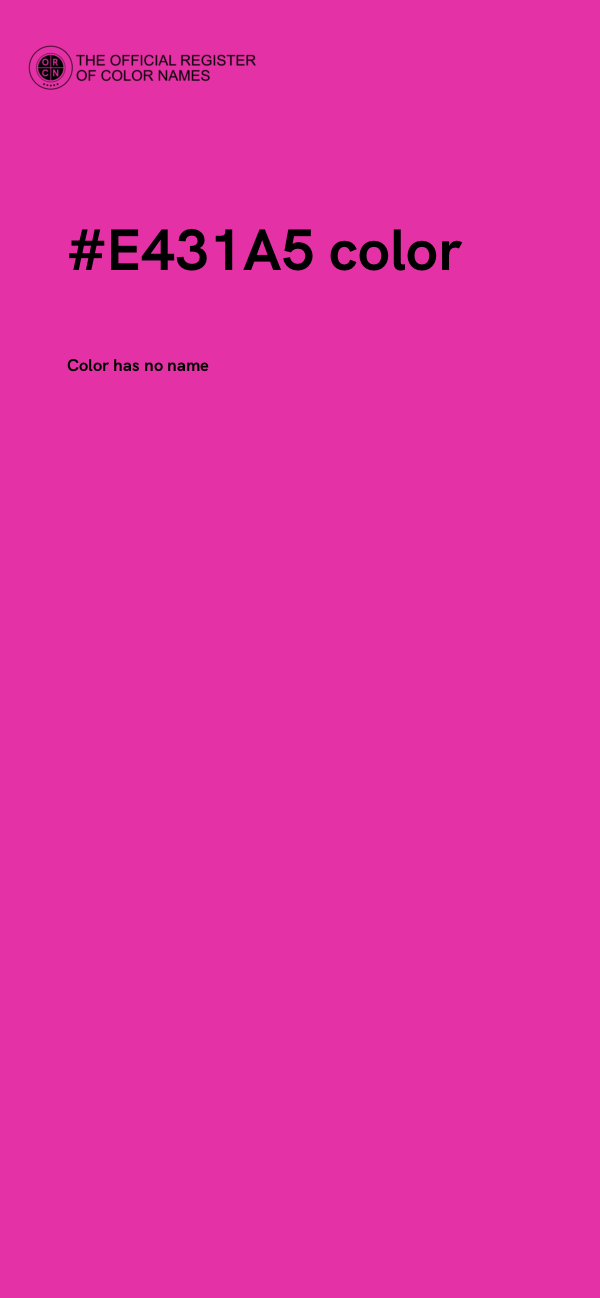 #E431A5 color image