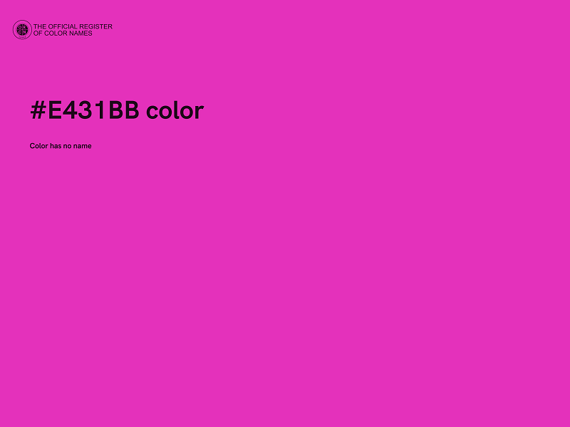 #E431BB color image