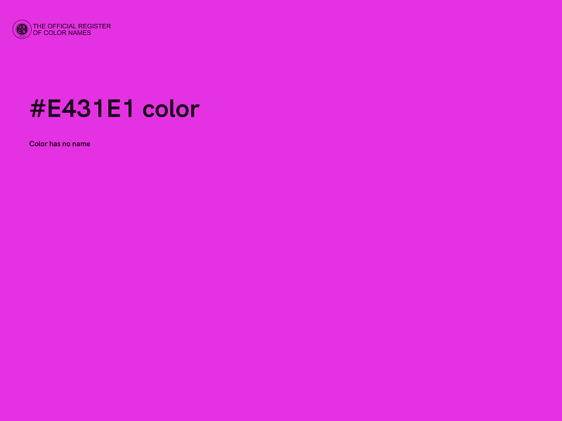 #E431E1 color image