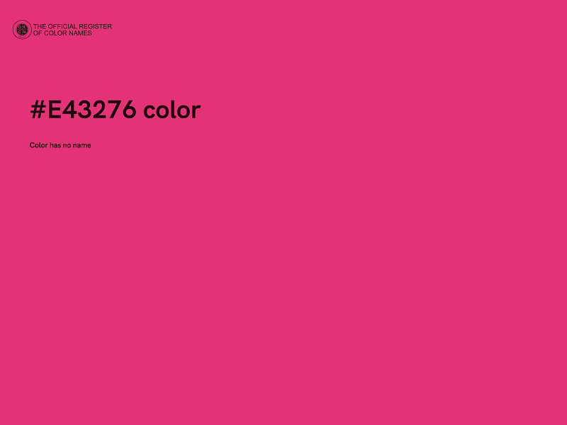 #E43276 color image