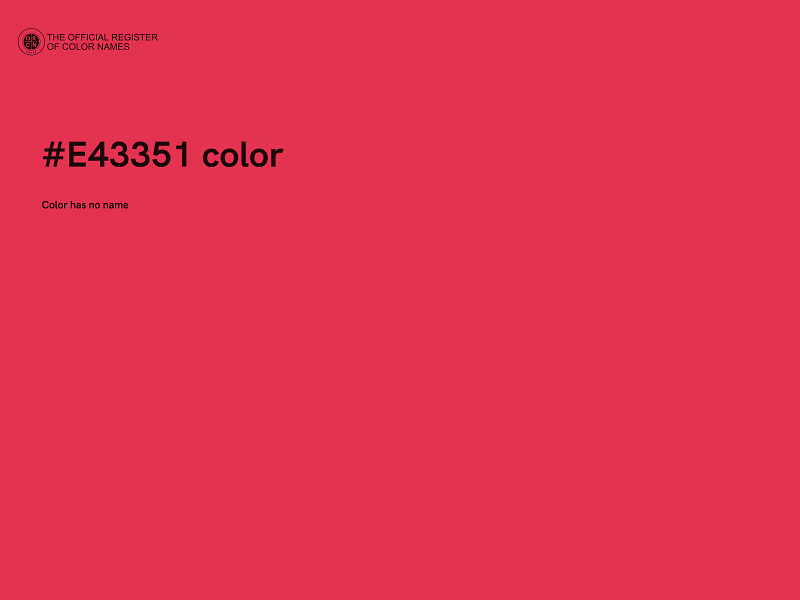 #E43351 color image