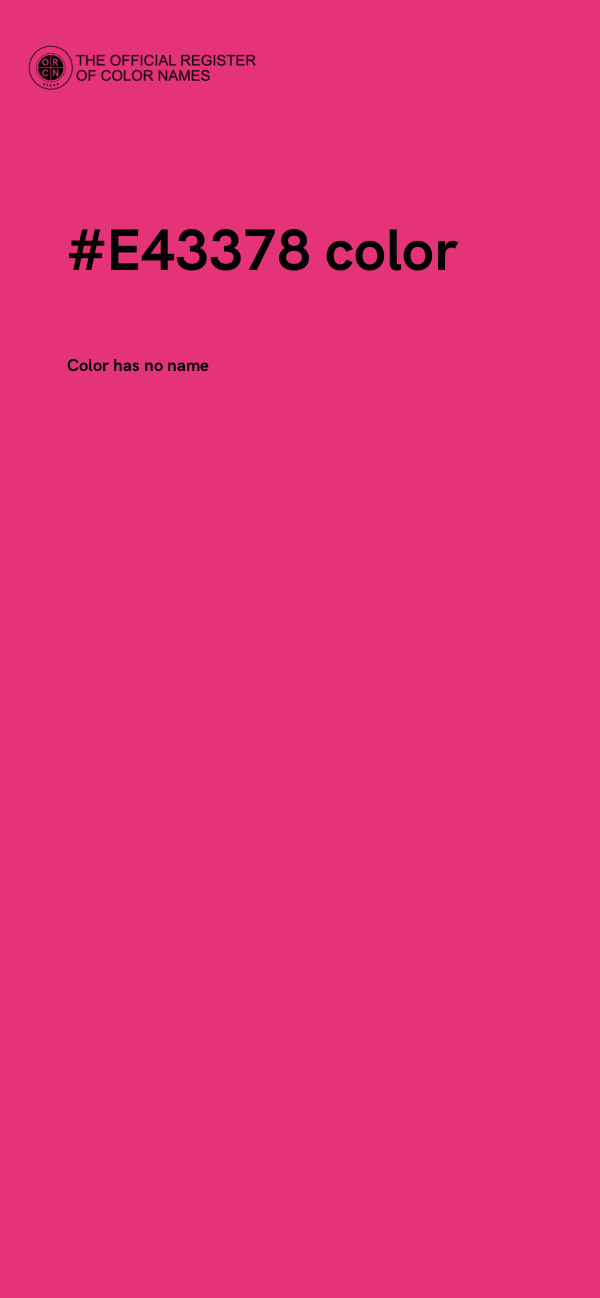 #E43378 color image