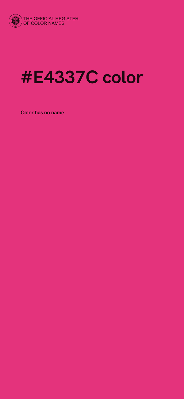 #E4337C color image