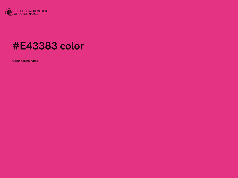 #E43383 color image