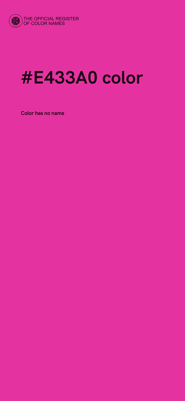 #E433A0 color image