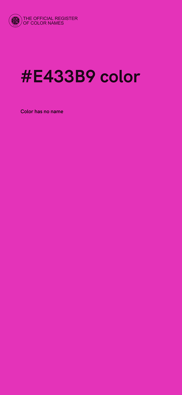 #E433B9 color image